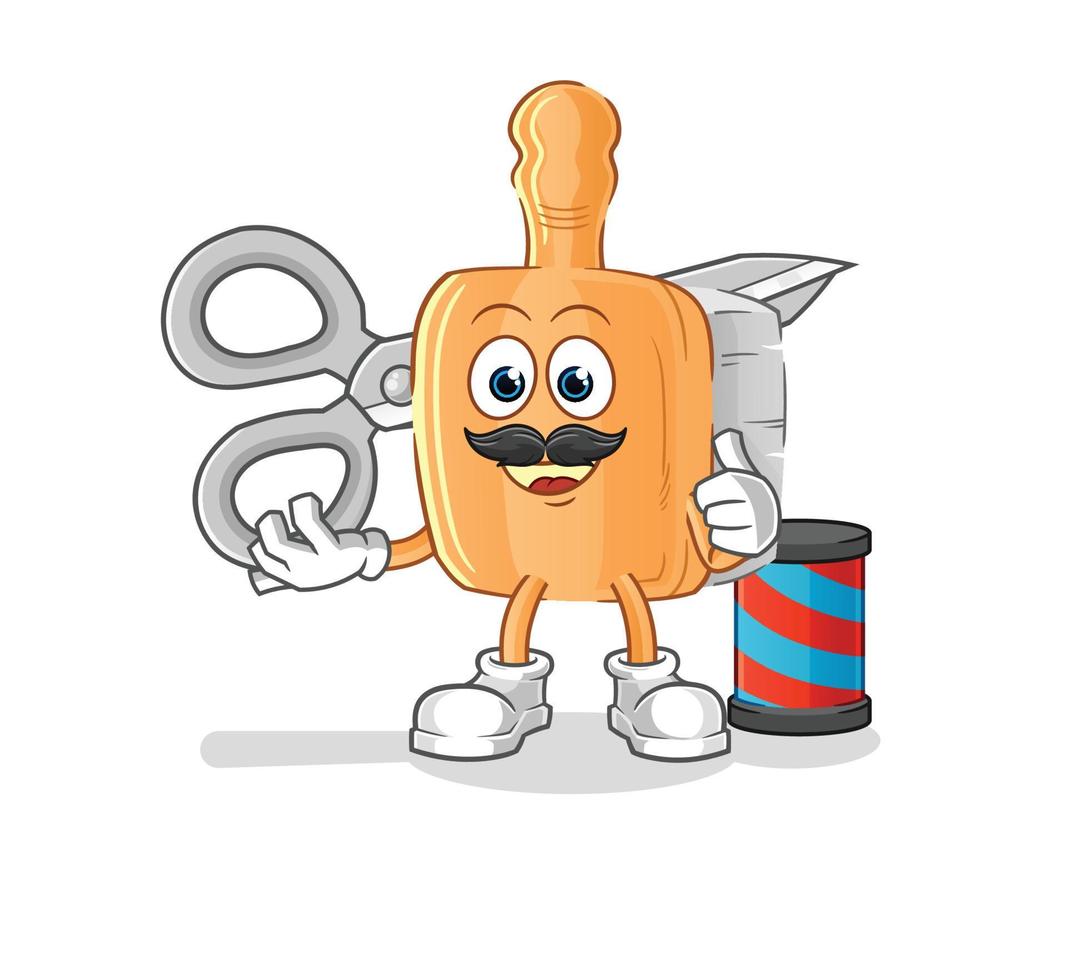 wooden brush cartoon mascot. cartoon vector illustration