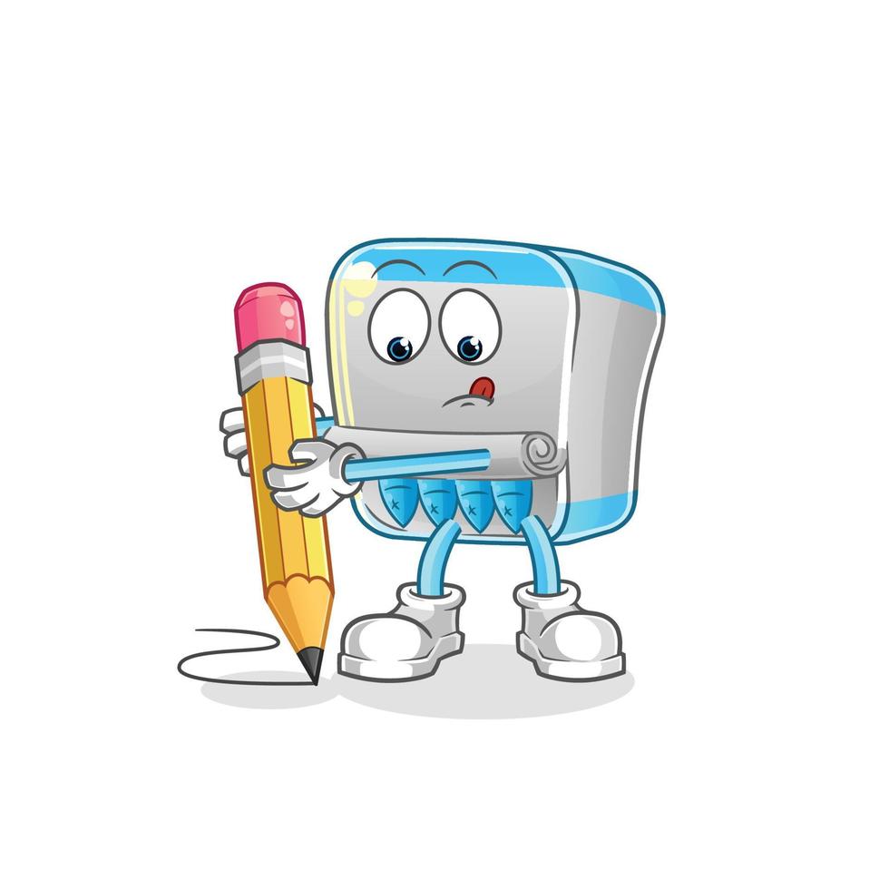 canned fish  dizzy head mascot. cartoon vector