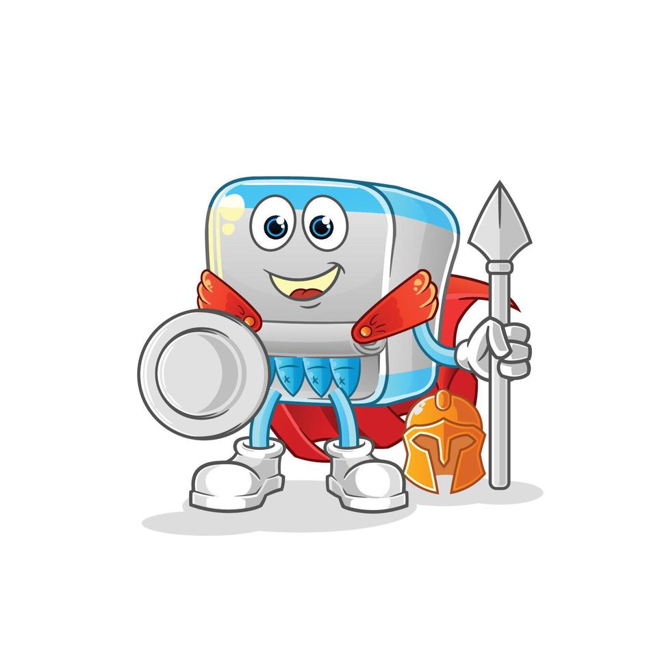canned fish  dizzy head mascot. cartoon vector