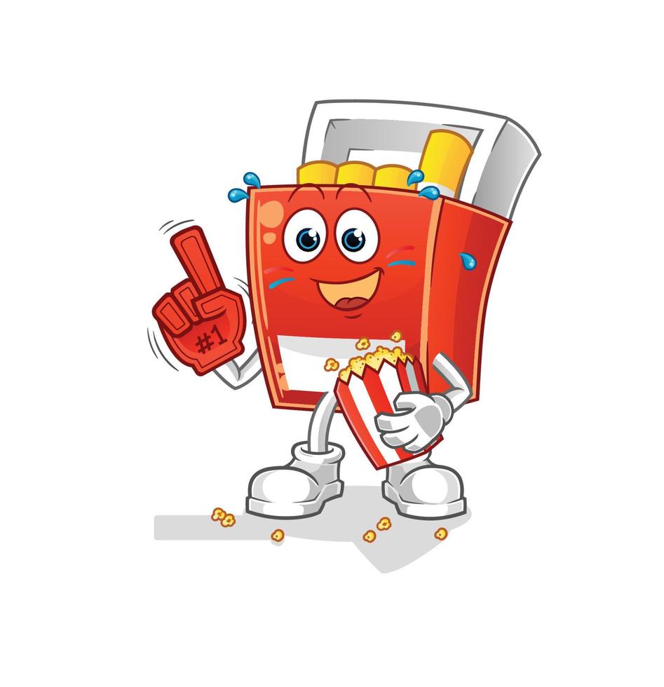 pack of cigarette  cartoon vector. cartoon mascot vector illustration