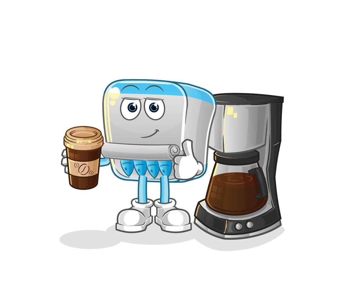 canned fish  dizzy head mascot. cartoon vector