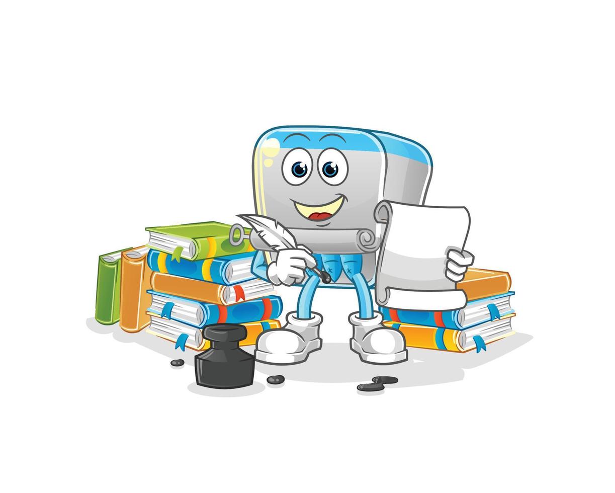 canned fish  dizzy head mascot. cartoon vector