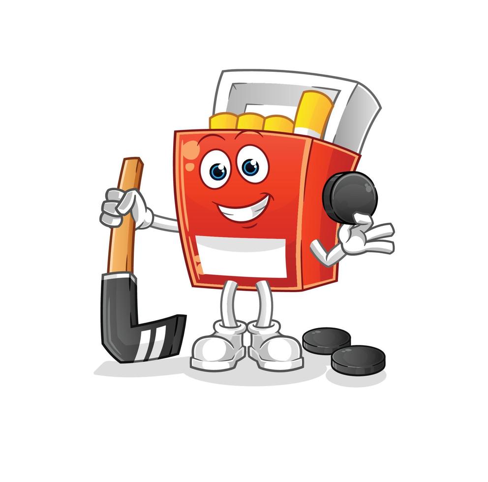 pack of cigarette  cartoon vector. cartoon mascot vector illustration
