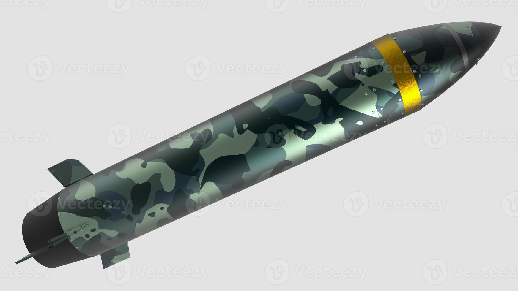 rocket missile war conflict ammo warhead nuclear militar weapon nuke 3d illustration spaceship photo