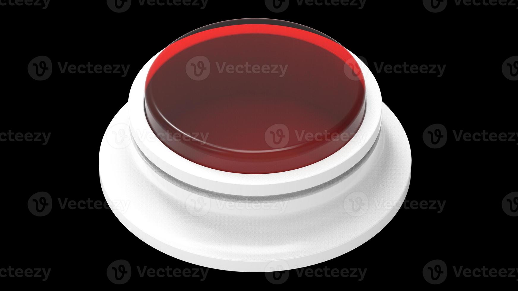 button red and white isolated 3d illustration render photo