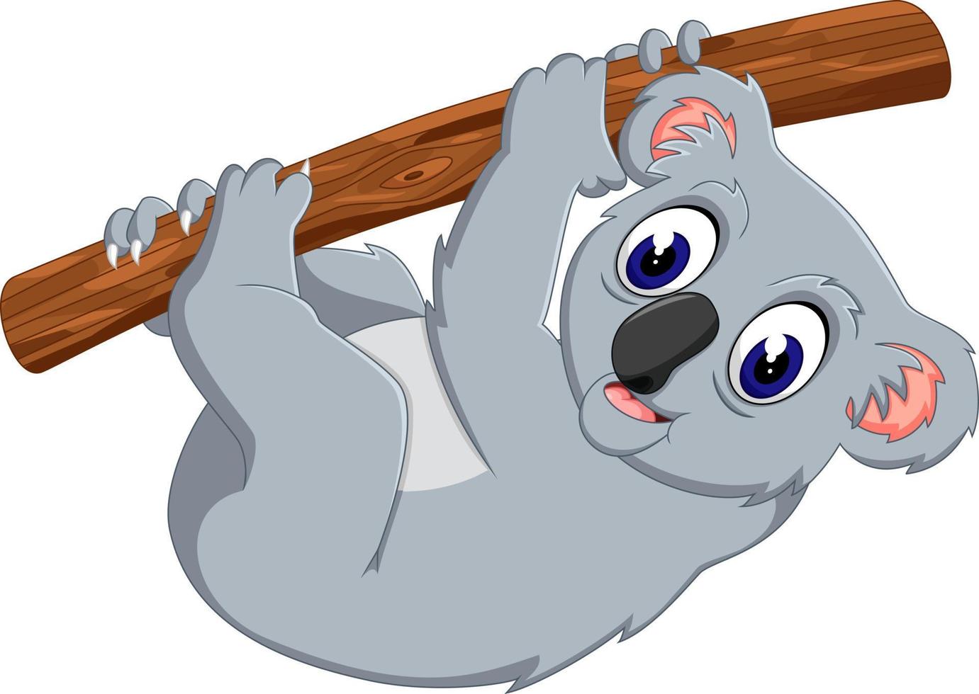 dibujos animados lindo bebé koala vector