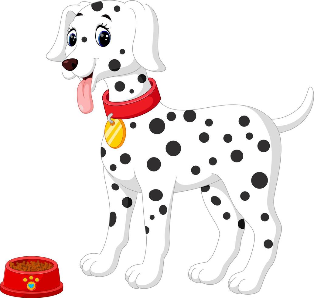 cute dog cartoon vector