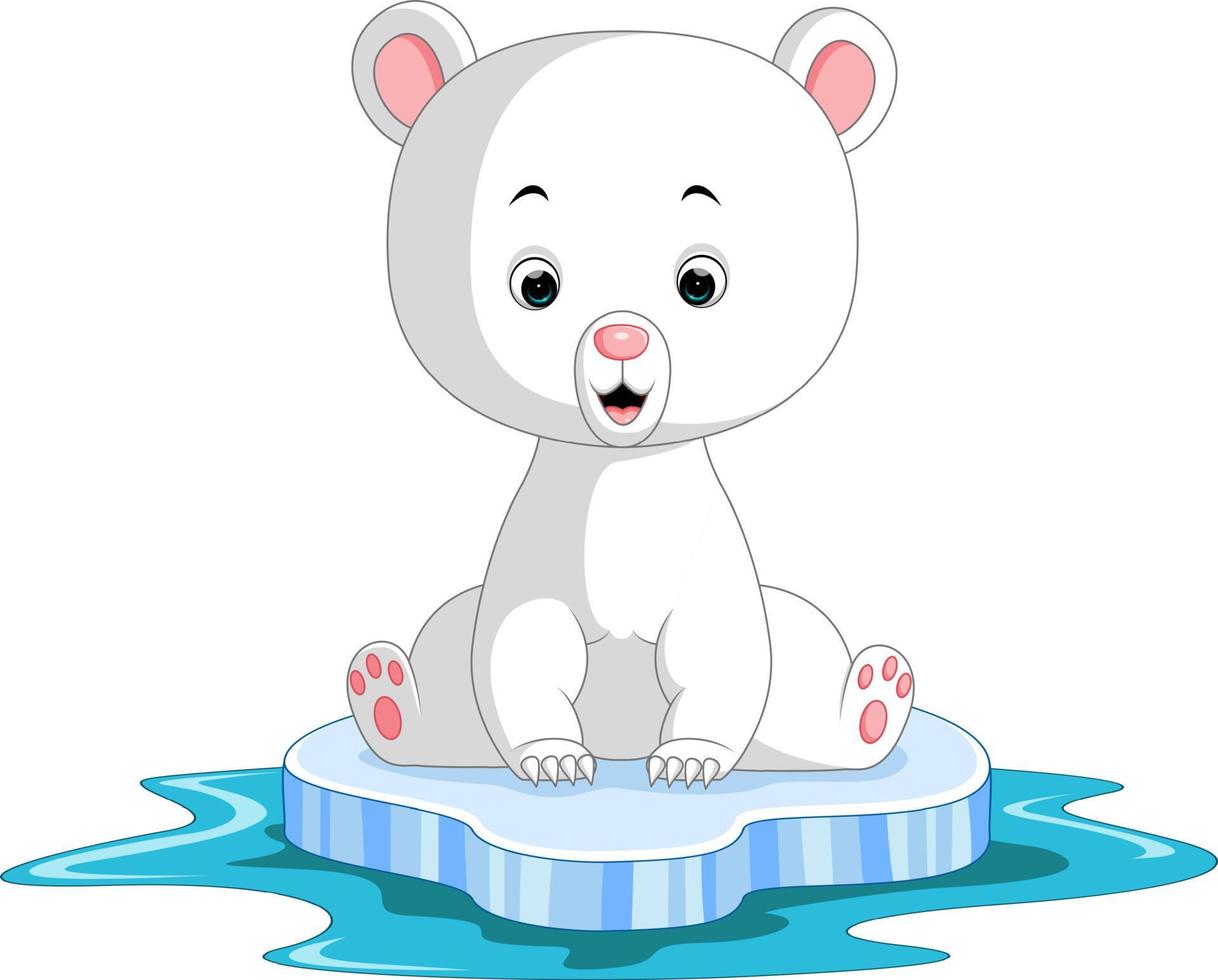 Polar bear cartoon vector