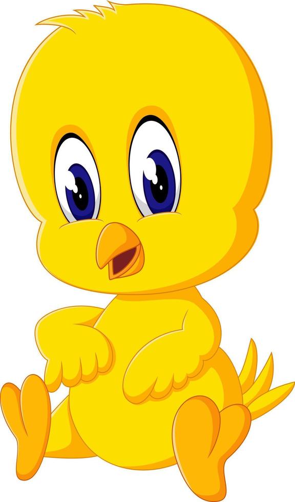 illustration of Cute chicken cartoon vector