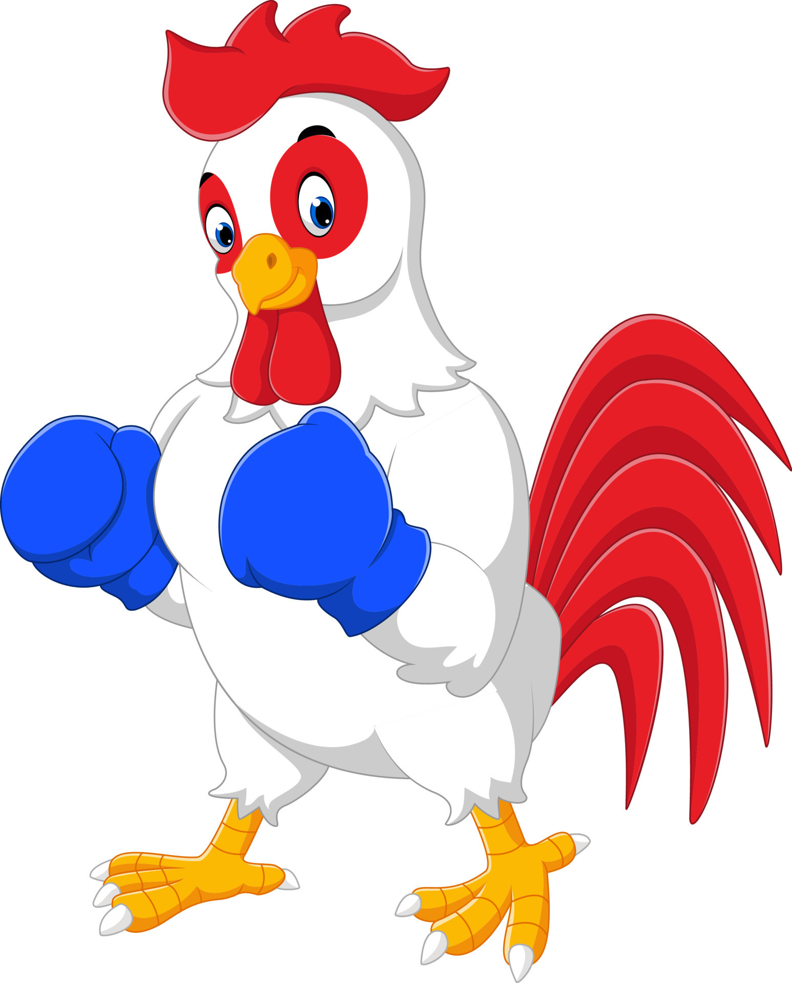 Cute rooster cartoon boxing 7915441 Vector Art at Vecteezy