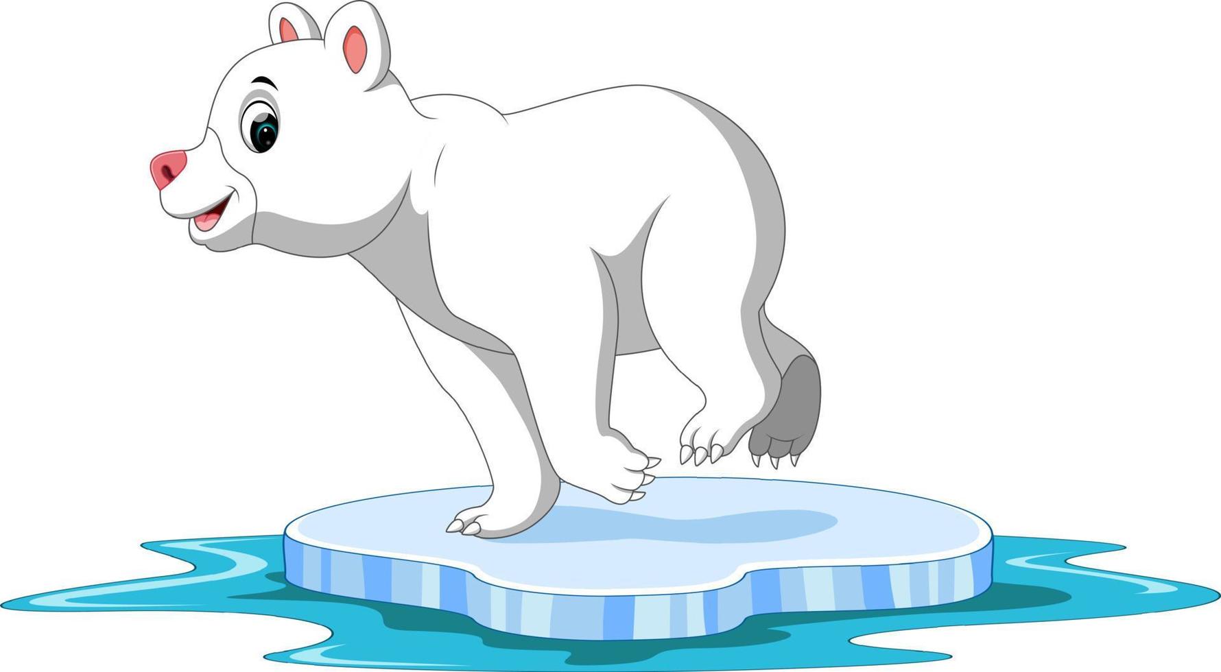 Polar bear cartoon vector