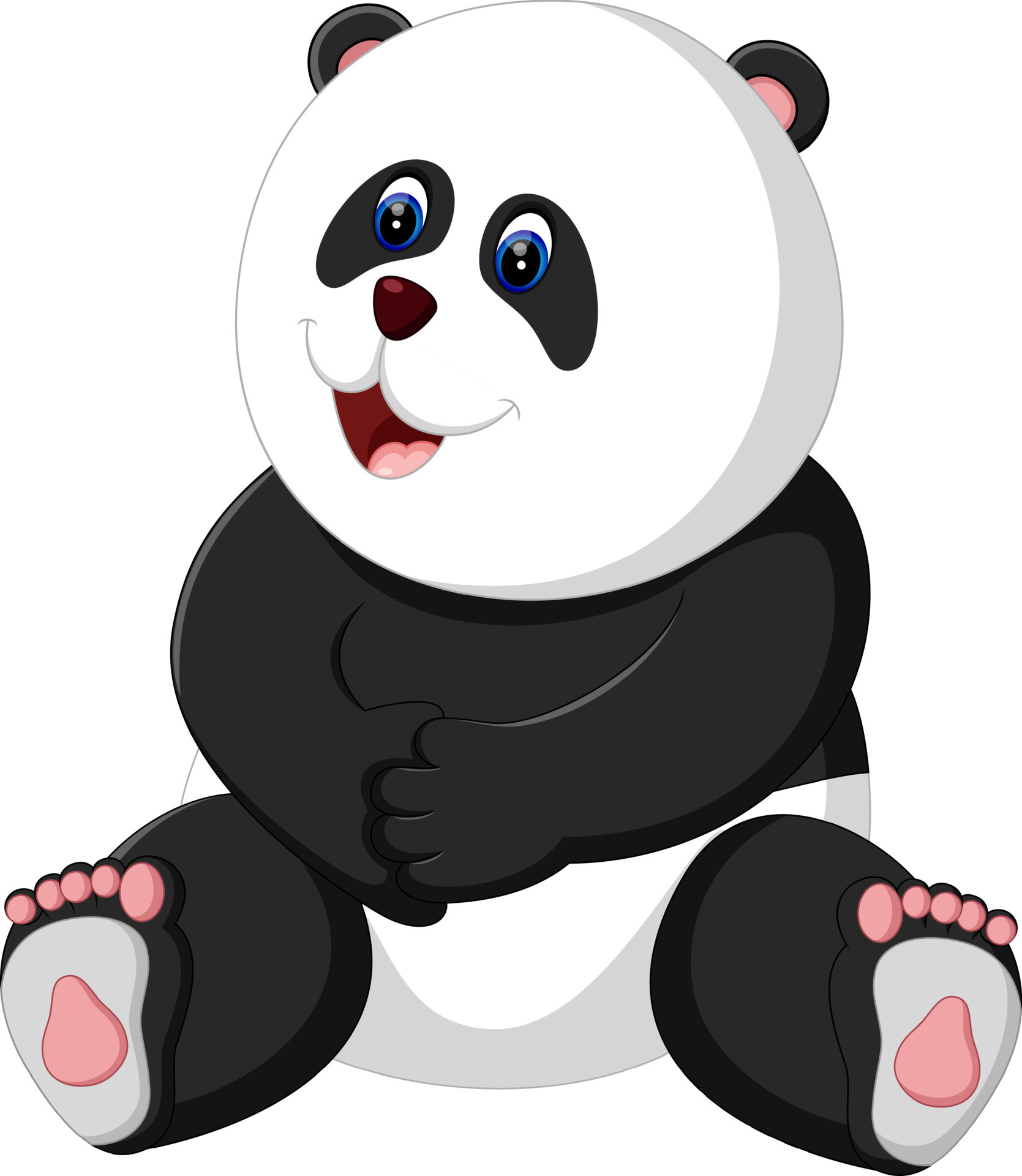 Illustration Of Cute Baby Panda Cartoon 7915502 Vector Art At Vecteezy