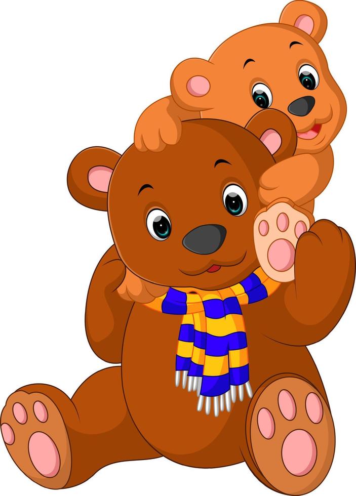 funny bear Cartoon vector