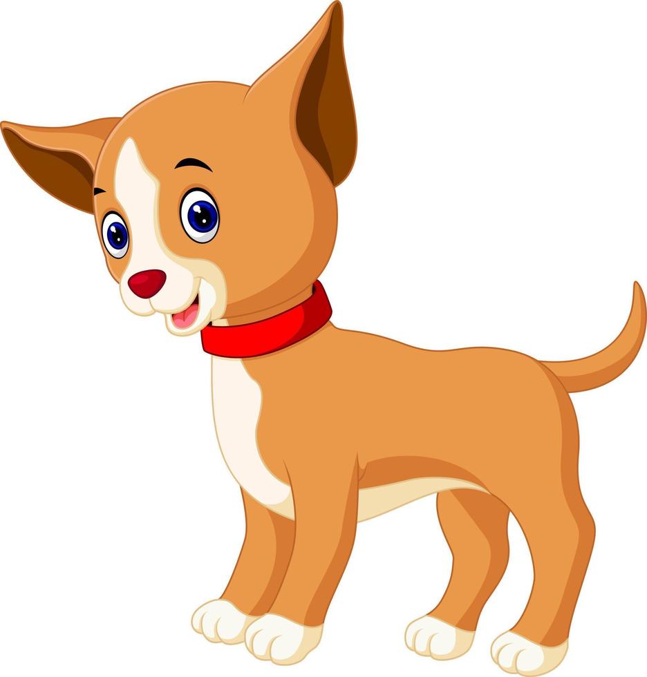 Cute dog cartoon vector