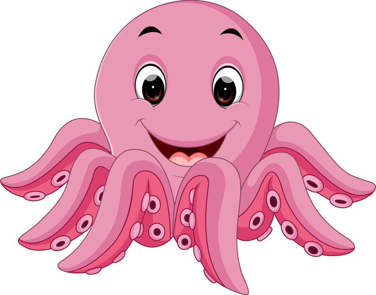cute Octopus cartoon vector