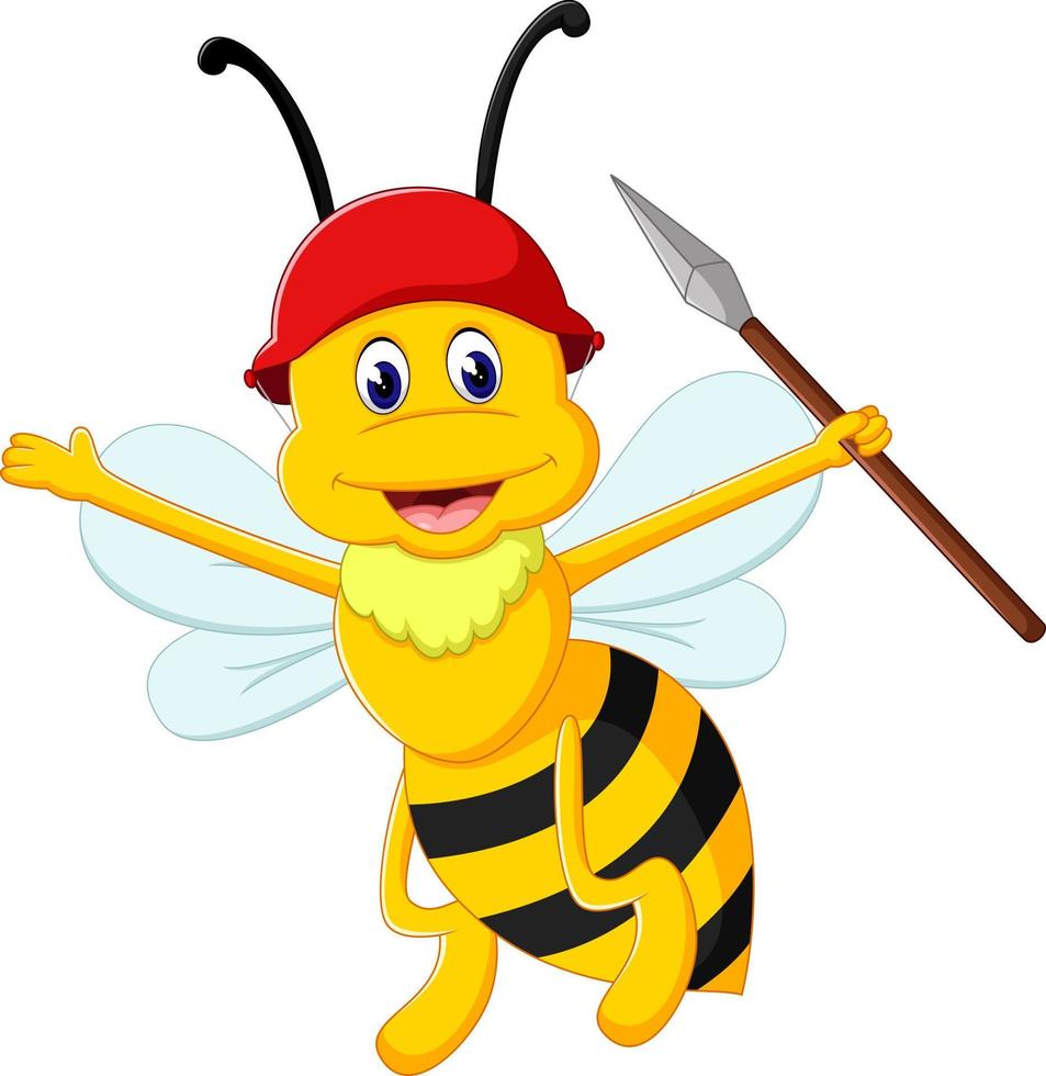 illustration of Cute bee cartoon vector