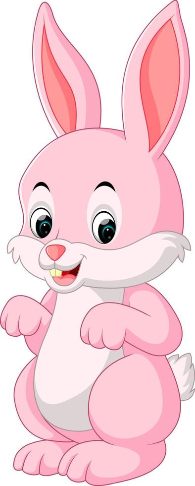 cute rabbit cartoon vector