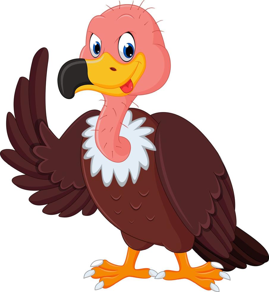 cute Vulture cartoon vector