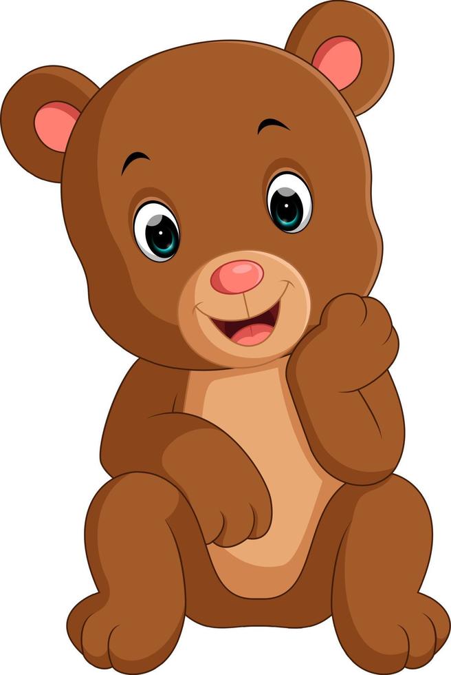 funny bear Cartoon vector