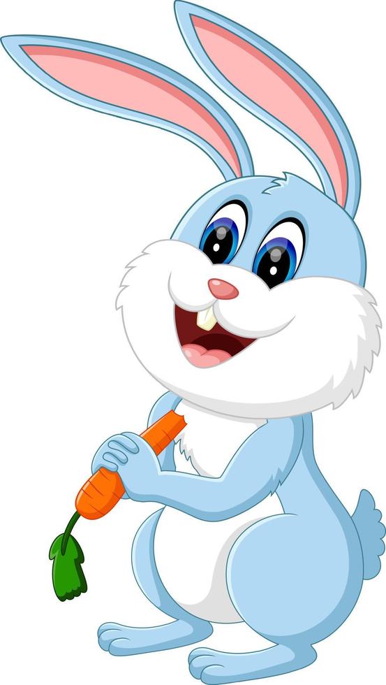 illustration of cute rabbit cartoon vector