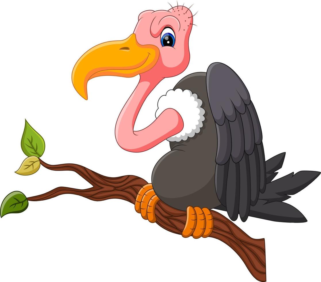 illustration of Vulture cartoon vector