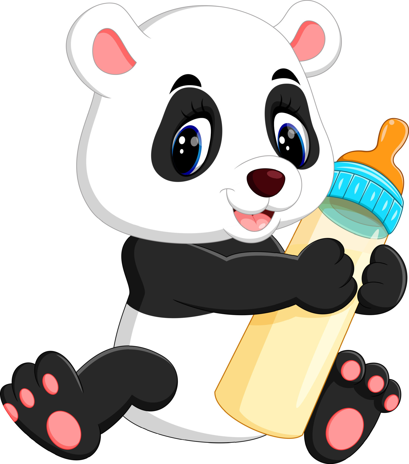 illustration of cute baby panda cartoon 7915987 Vector Art at Vecteezy