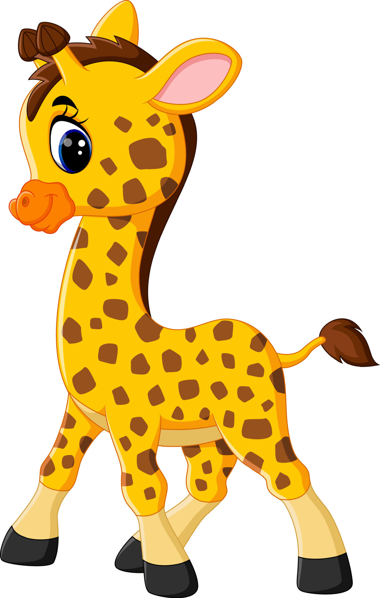 Cute giraffe cartoon of illustration 7915991 Vector Art at Vecteezy