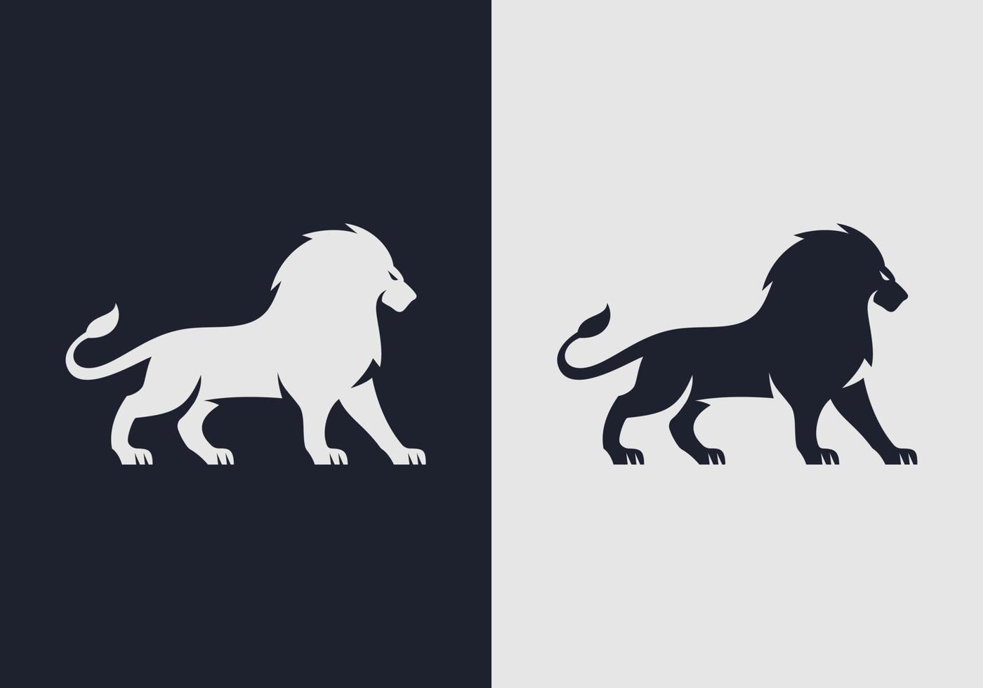 lion logo design vector