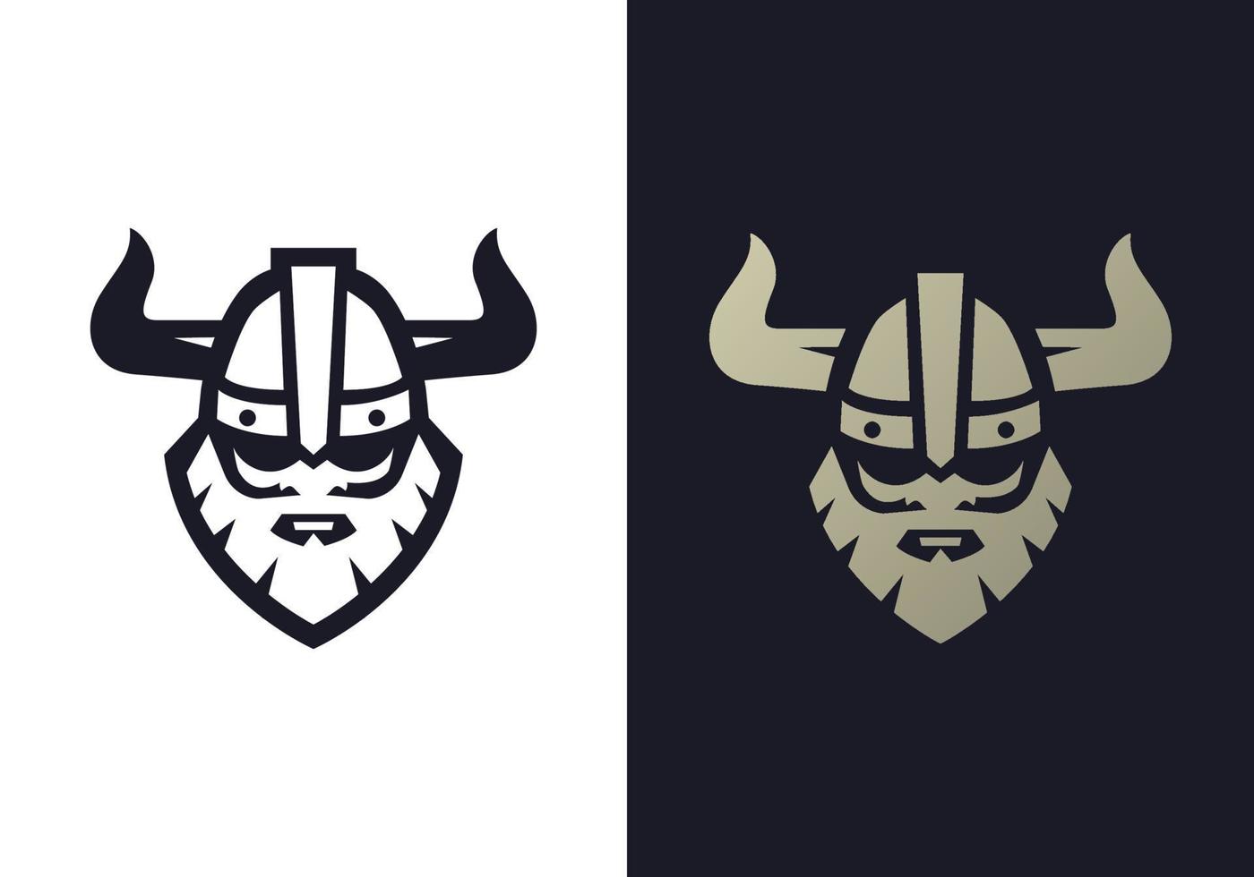 diseño de logotipo vikingo vector