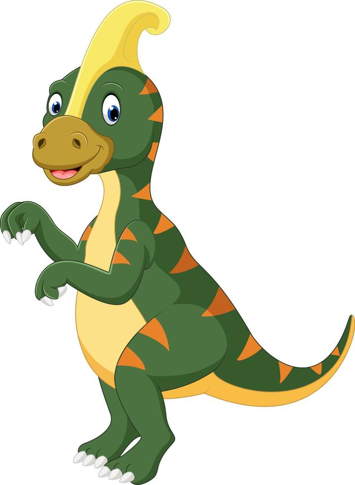 cute Parasaurolophus cartoon vector