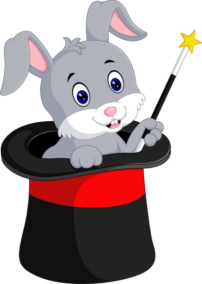cute rabbit cartoon vector