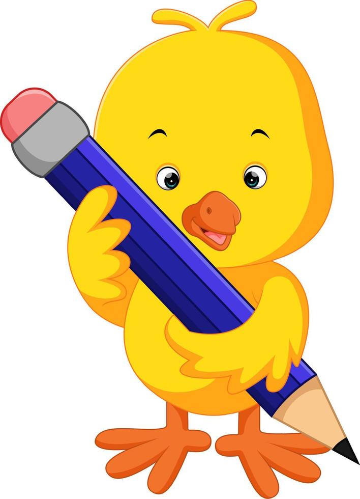 Cute chicken cartoon vector