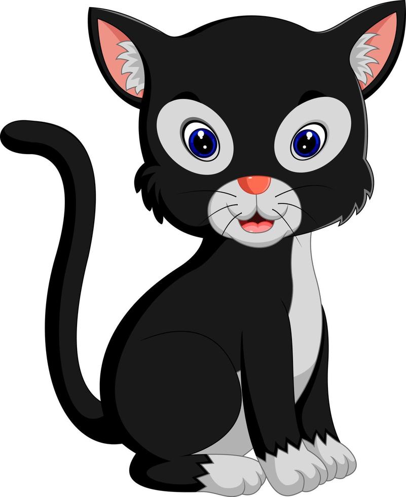 dibujos animados lindo gato vector