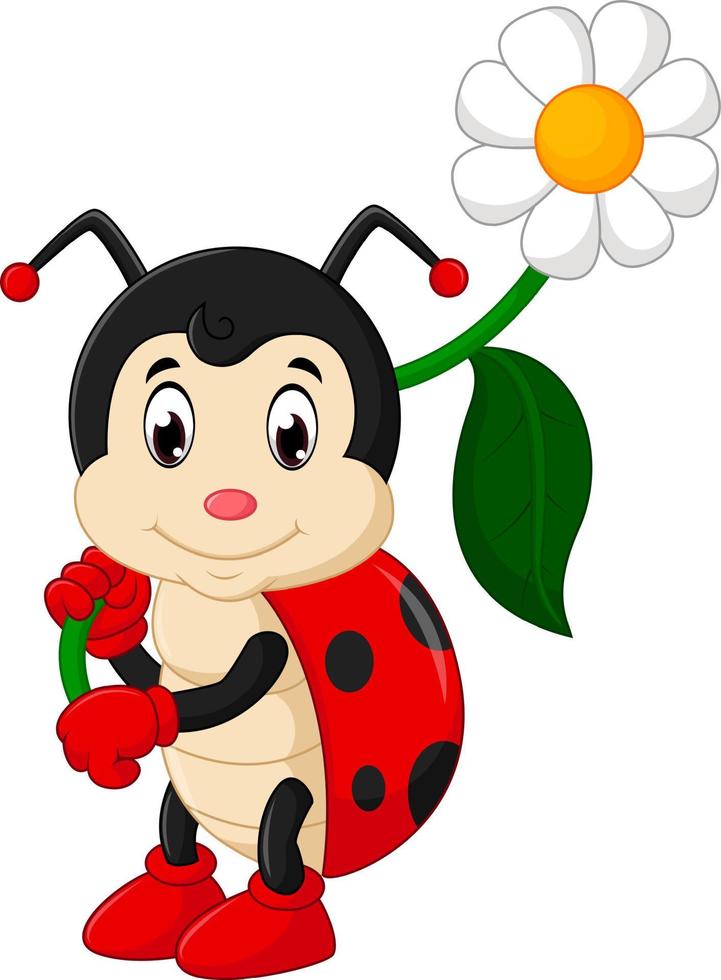 cute Ladybug cartoon vector