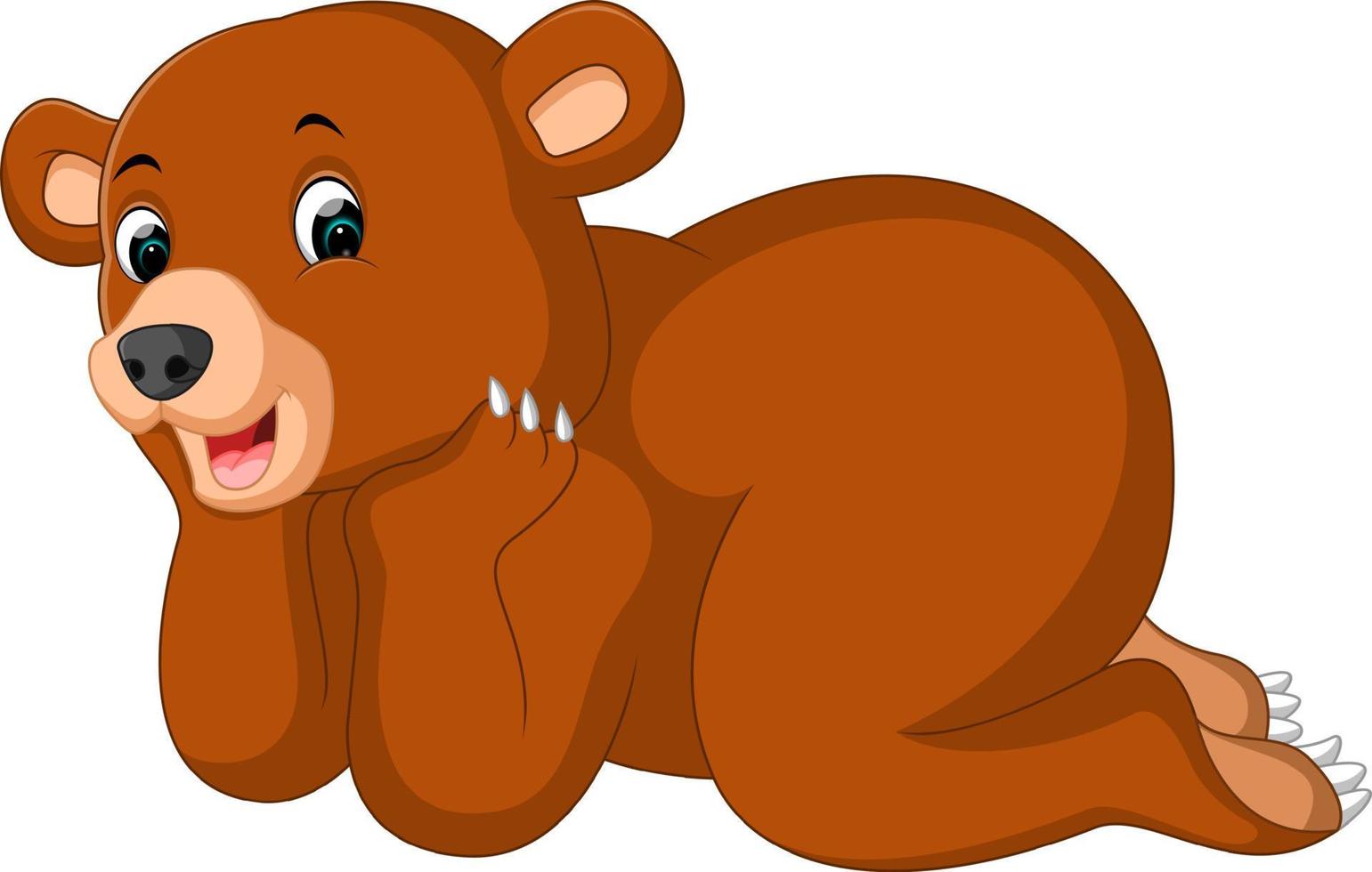 funny bear Cartoon vector