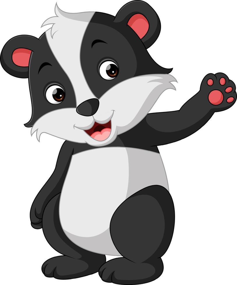 Cartoon animal badger vector