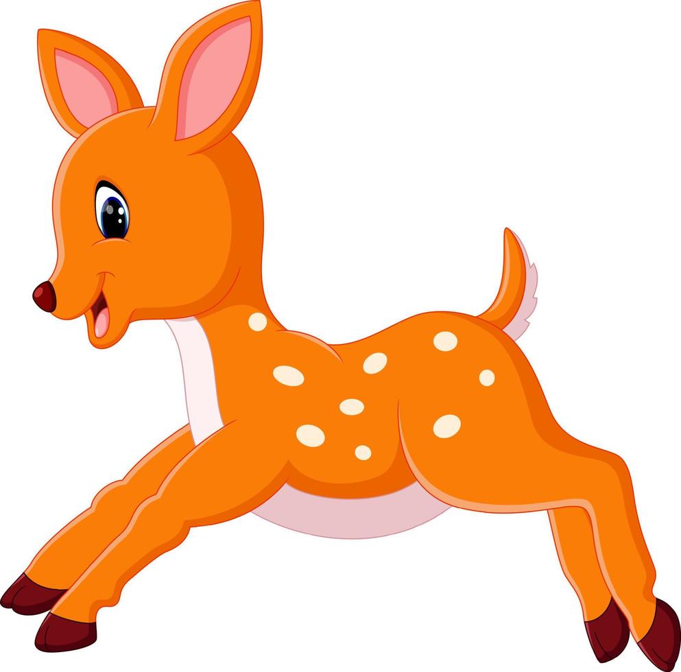 illustration of cute deer cartoon vector