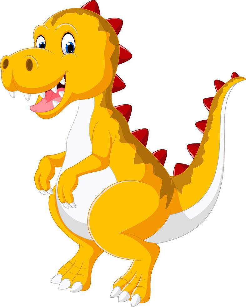 lindo bebé dinosaurio vector