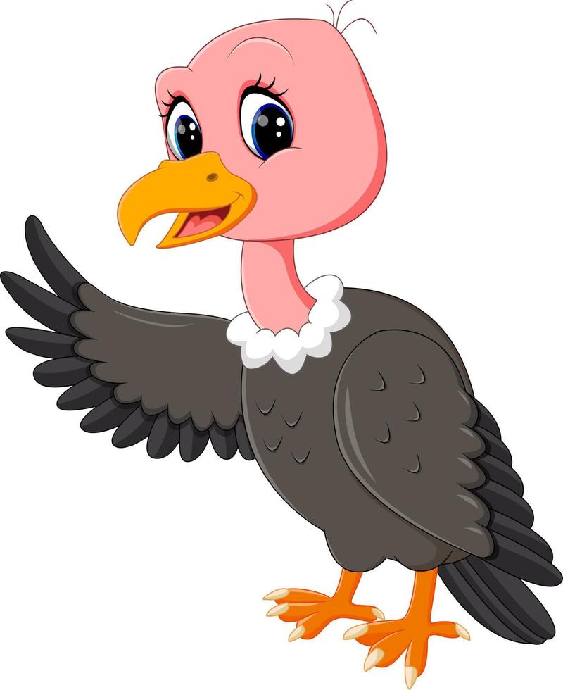 illustration of Vulture cartoon vector