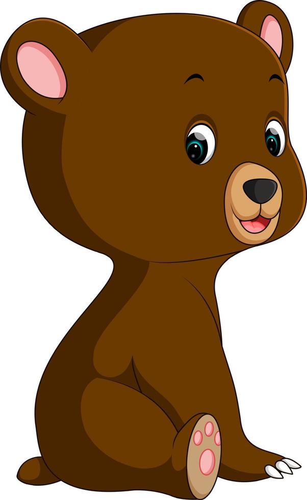 funny bear Cartoon vector