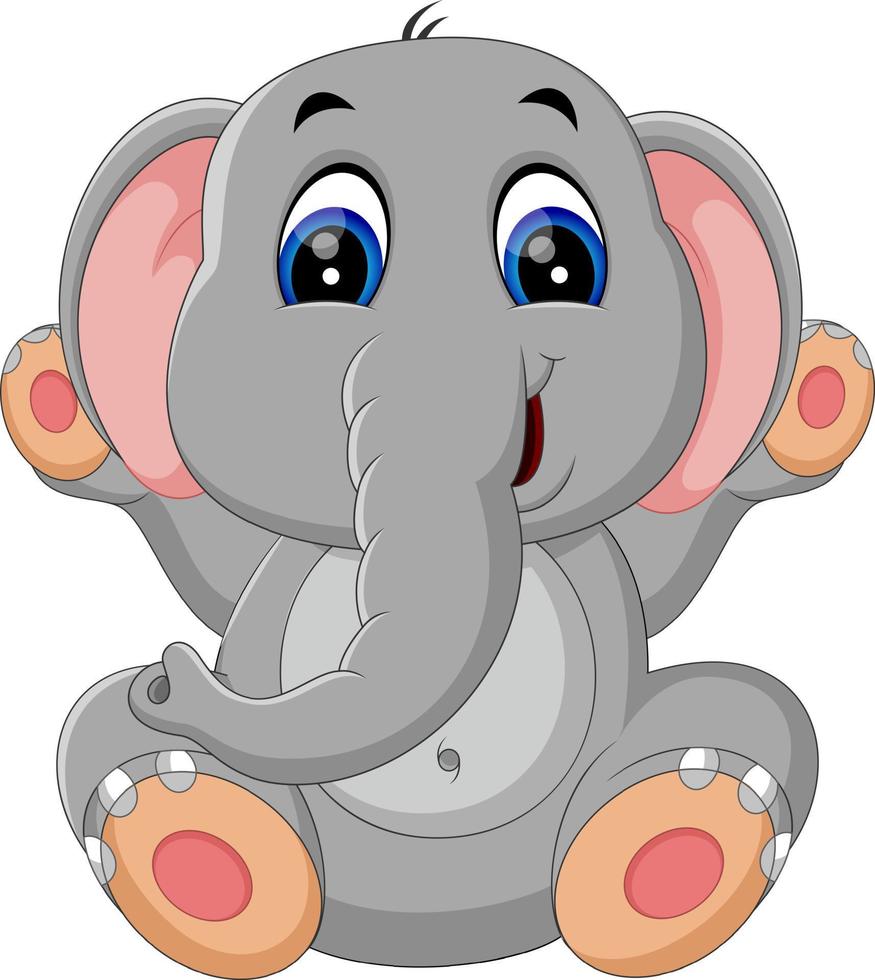 illustration of Cute elephant cartoon 7916646 Vector Art at Vecteezy