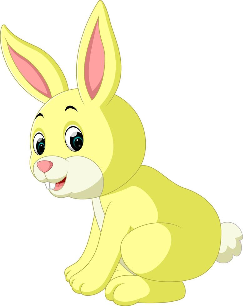 cute rabbit cartoon vector