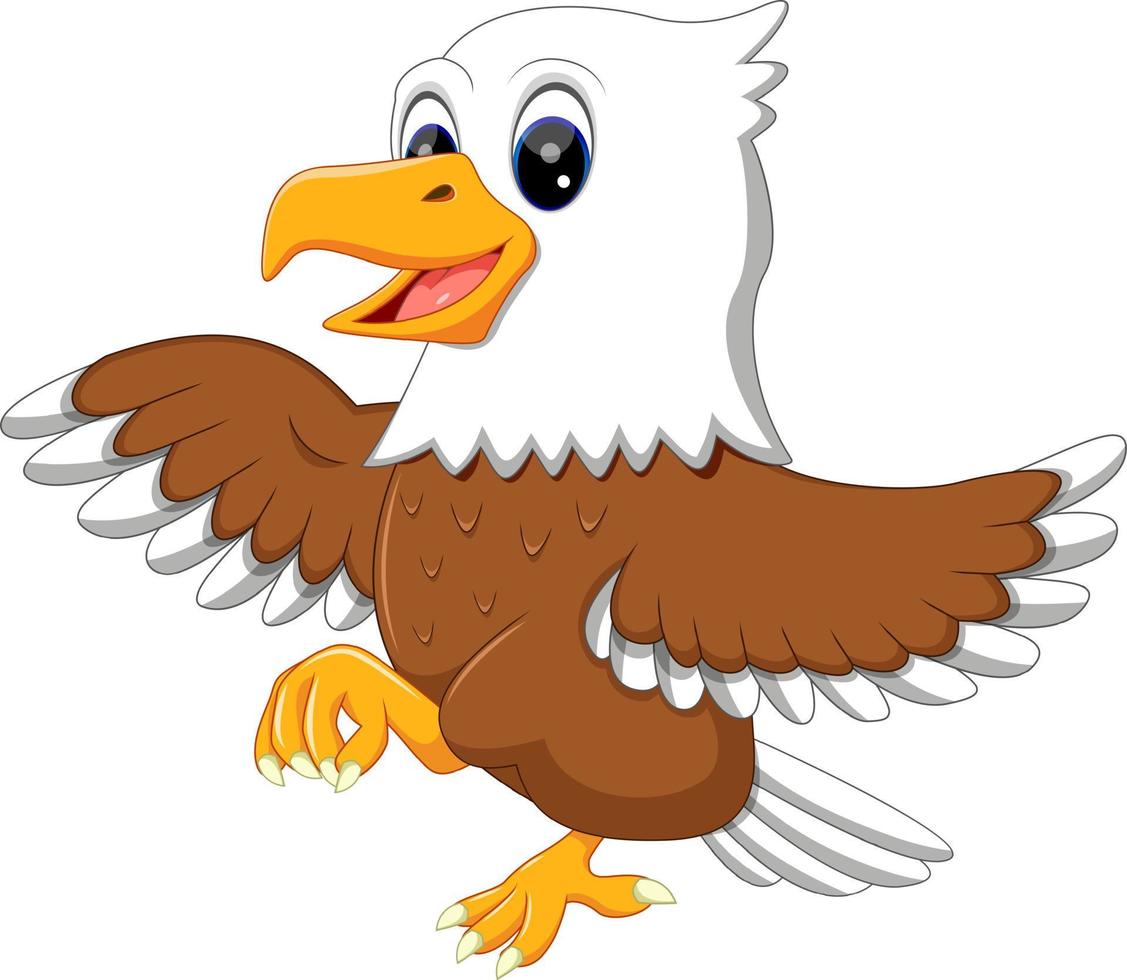 illustration of cute eagle cartoon 7916811 Vector Art at Vecteezy