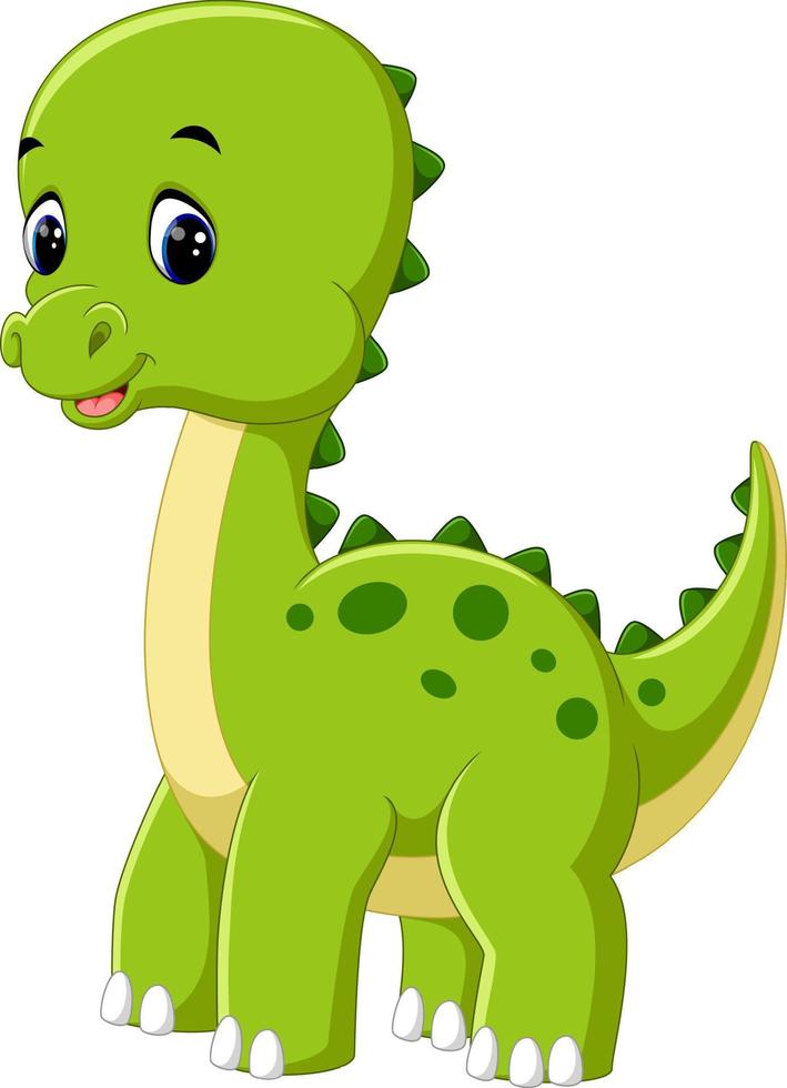 Cute dinosaur cartoon vector