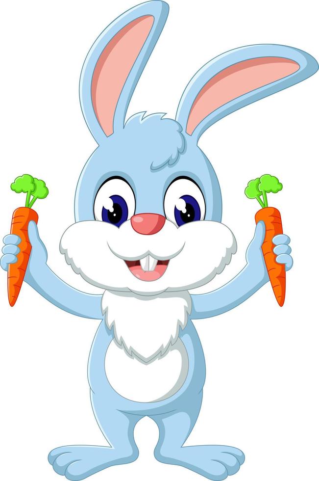 illustration of cute rabbit cartoon vector