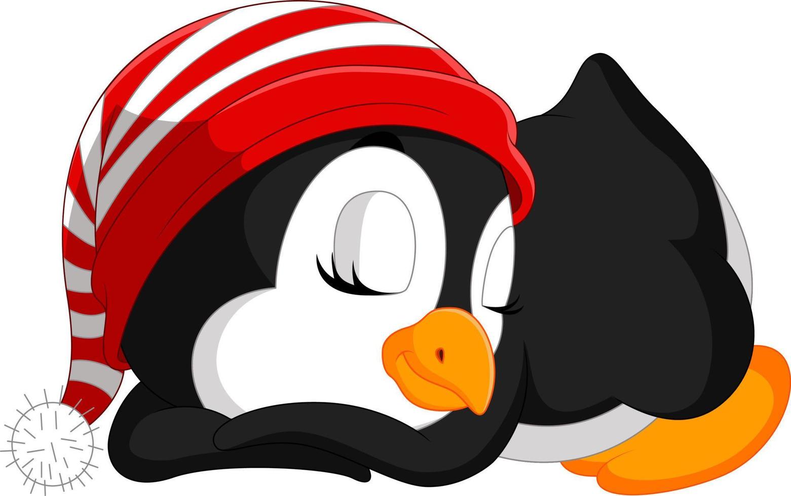 Cute penguin cartoon vector