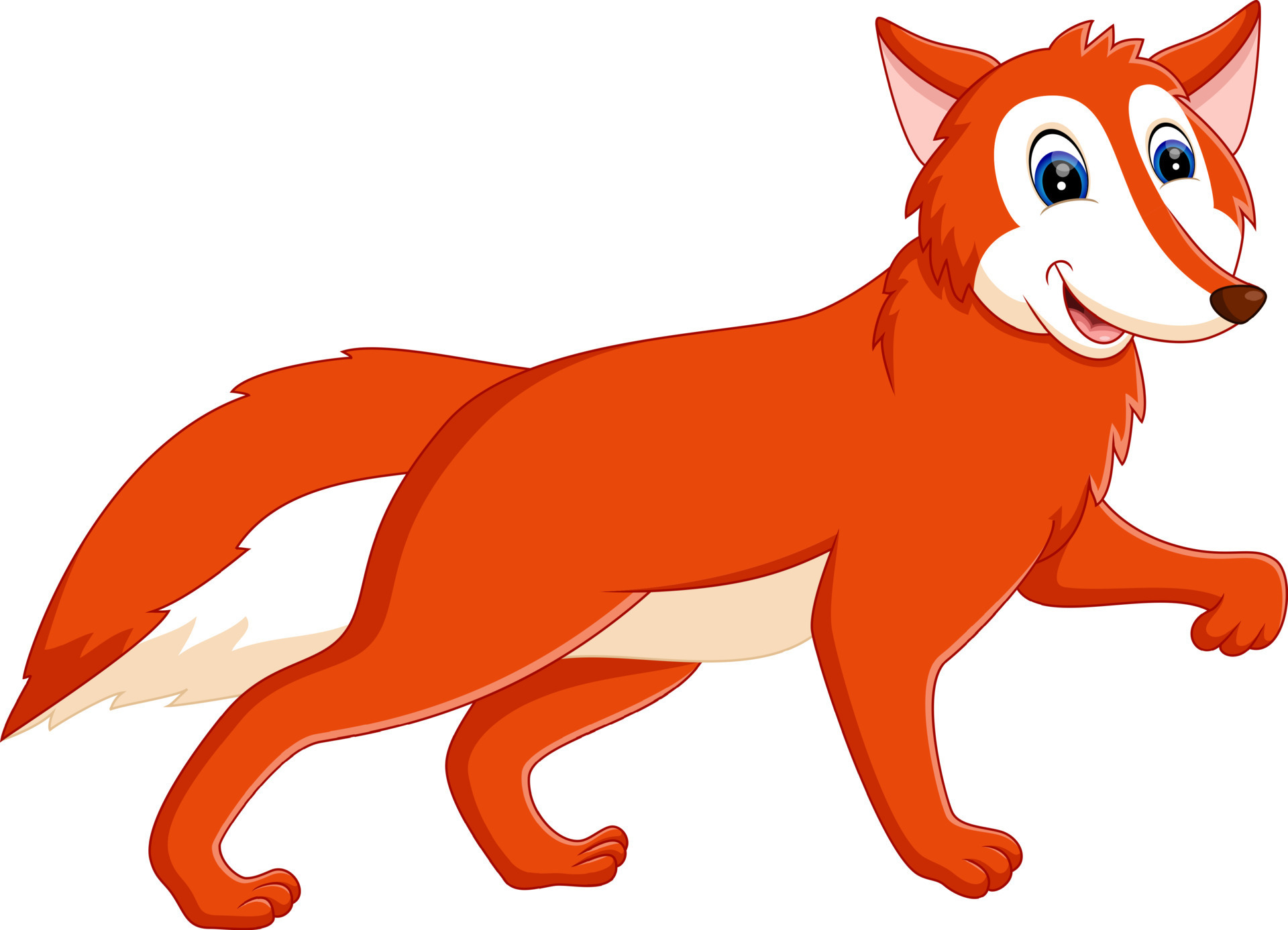 illustration of Cute fox cartoon 7916952 Vector Art at Vecteezy