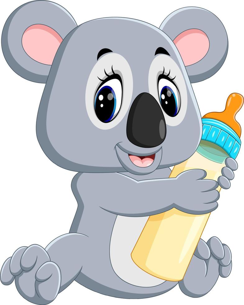 ilustración de dibujos animados lindo koala vector