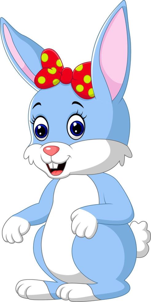 cute rabbit cartoon vector