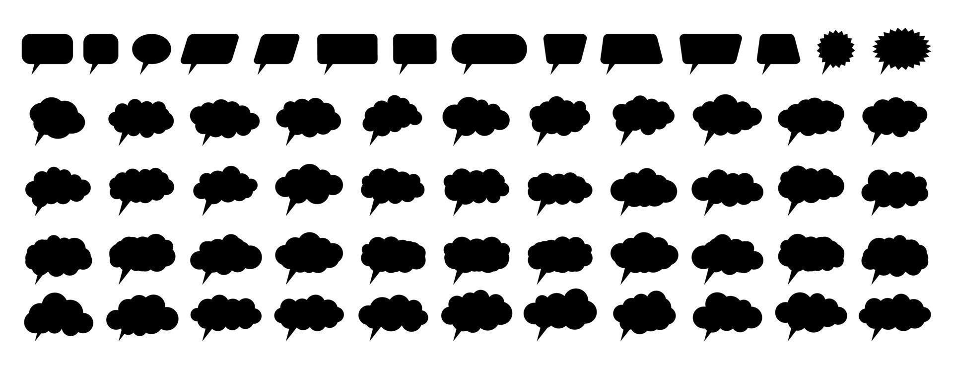 Speech Bubble set. Talk bubble. Cloud speech bubbles collection vector